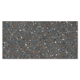 Klinker Terrazzo Colorful Mørkegrå Mat 60x120 cm-2